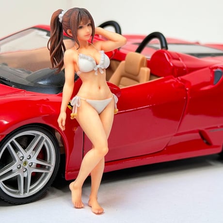 1/24 8001-04 フィギュア　水着　完成品　ミニカーに　ミニチュアイメージ　リアルフィギュア　ミニカーに　ジオラマに