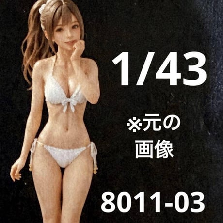 1/43 8011-03 フィギュア　ミニカーに　ミニチュア　1/64より大 ミニチュアイメージ　リアルフィギュア