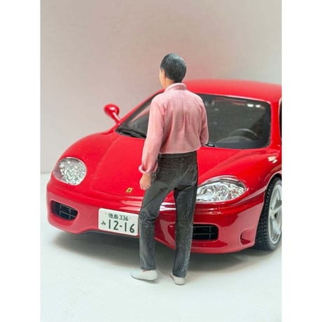 1/24 おじいさん　フィギュア ジオラマ ミニカーに　ドールハウスに　リアルフィギュア　ミニチュアイメージ　完成品