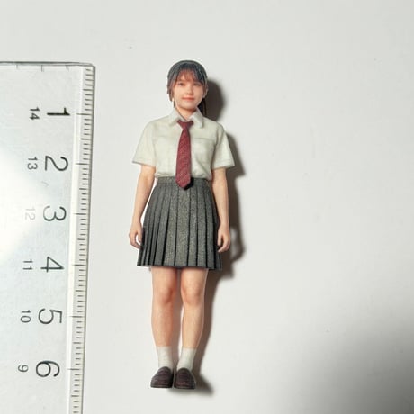 1/24 3978 フィギュア　女子高生　完成品　ミニカーに　リアルフィギュア　３Dフィギュア　ミニチュアイメージ