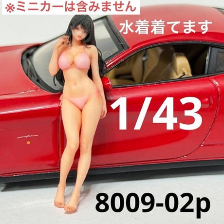 1/43 8009-02p フィギュア　ミニカーに　ミニチュア　1/64より大 ミニチュアイメージ　リアルフィギュア　　完成品