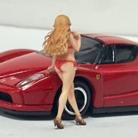 1/64 8004-01 フィギュア　水着　ミニカーに　トミカに　ミニチュア　ミニチュアイメージ　リアルフィギュア　完成品