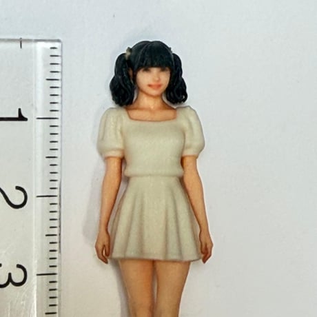 1/32 フィギュア　5539 ツインテール　完成品　1/64より大　ミニカーに　リアルフィギュア　ミニチュアイメージ　３D