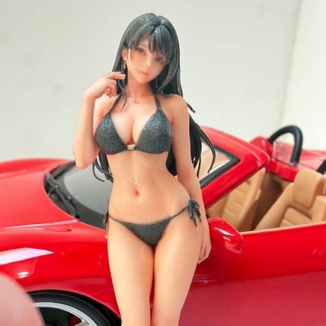 1/24 8009-02 フィギュア　水着　完成品　ミニカーに　1/64より大　リアルフィギュア　ミニチュアイメージ