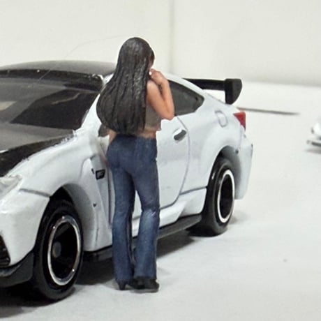 1/64 フィギュア　完成品　ミニカー　ジオラマに　トミカに