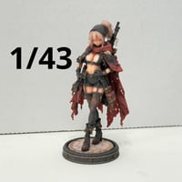 1/43 異世界の女の子　赤マント　フィギュア　ミニチュア　ミニチュアイメージ　リアルフィギュア