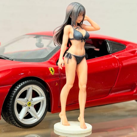 1/24 8010-01 フィギュア 水着 完成品 ミニカーに　リアルフィギュア　ミニチュアイメージ　ジオラマに　ドールハウスに