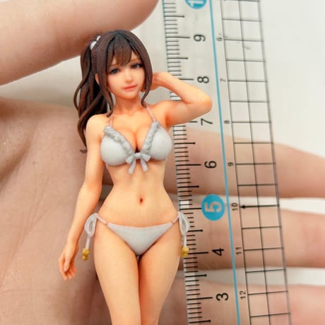 1/18 8001-04 フィギュア　水着　完成品　ミニカーに　1/64より大 リアルフィギュア