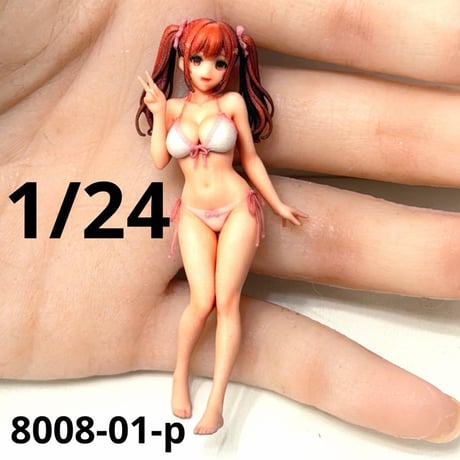1/24 8008-01-p フィギュア　ミニカーに　ミニチュアイメージ　リアルフィギュア　完成品