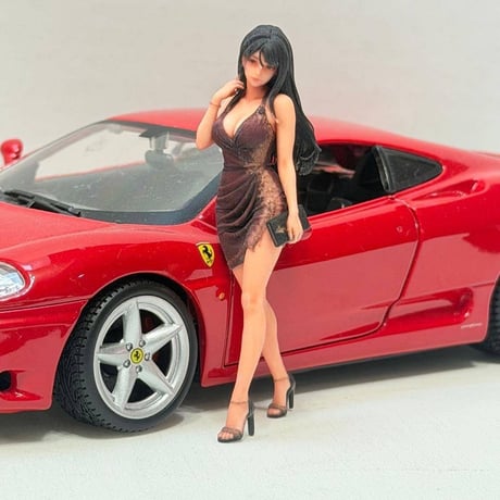 1/24 8009-05 フィギュア　完成品　ミニカーに　1/64より大 リアルフィギュア　ミニチュアイメージ
