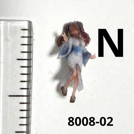 Nゲージ　8008-02 フィギュア　完成品　鉄道模型　レイアウト　ジオラマ　ミニチュアイメージ　リアルフィギュア