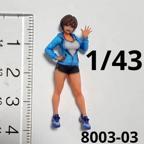 1/43 8003-03 フィギュア　ミニカーに　1/64より大 ミニチュアイメージ　リアルフィギュア