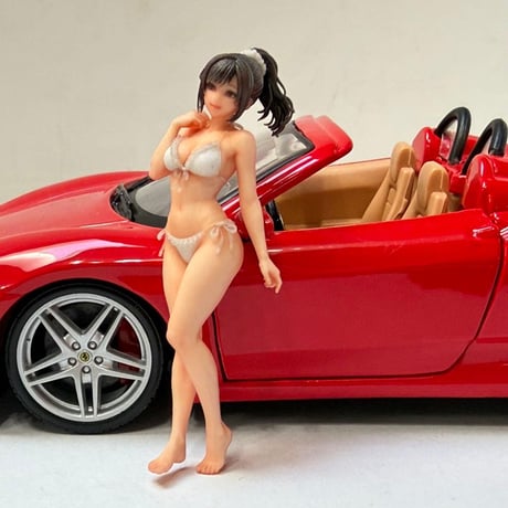 1/24 8001-01 フィギュア 水着　完成品　ミニカーに　ミニチュアイメージ　リアルフィギュア