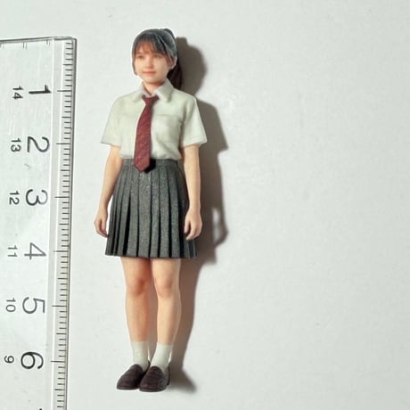 1/24 3978 フィギュア　女子高生　完成品　ミニカーに　リアルフィギュア　３Dフィギュア　ミニチュアイメージ