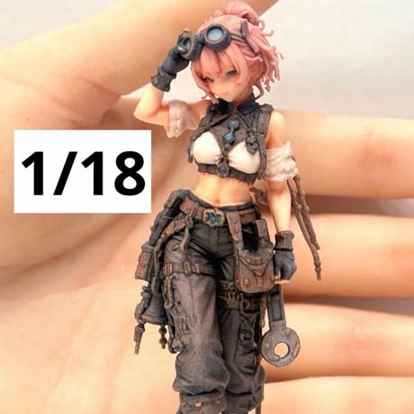1/18 フィギュア　異世界の女の子　工具屋　スチームパンク　ミニチュアイメージ　リアルフィギュア