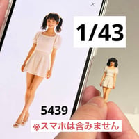 1/43 5439 フィギュア　完成品　ミニチュア　ツインテール　ミニカーに　ジオラマ ミニチュアイメージ　リアルフィギュア