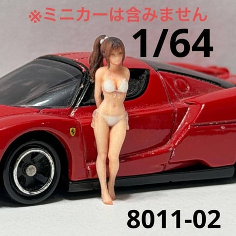 1/64 8011-02 フィギュア　ミニカーに　トミカに　ミニチュア　完成品 ミニチュアイメージ　リアルフィギュア　　ジオラマ