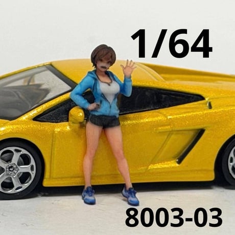 1/64 8003-03 フィギュア　ミニカーに　トミカに　ミニチュア　ジオラマ 　ミニチュアイメージ　リアルフィギュア　完成品