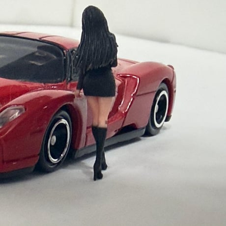 1/64 8009-06 フィギュア　ミニカー　トミカに　ジオラマ　ミニチュア　リアルフィギュア　完成品