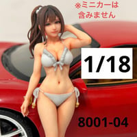 1/18 8001-04 フィギュア　水着　完成品　ミニカーに　1/64より大 リアルフィギュア