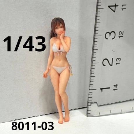 1/43 8011-03 フィギュア　ミニカーに　ミニチュア　1/64より大 ミニチュアイメージ　リアルフィギュア