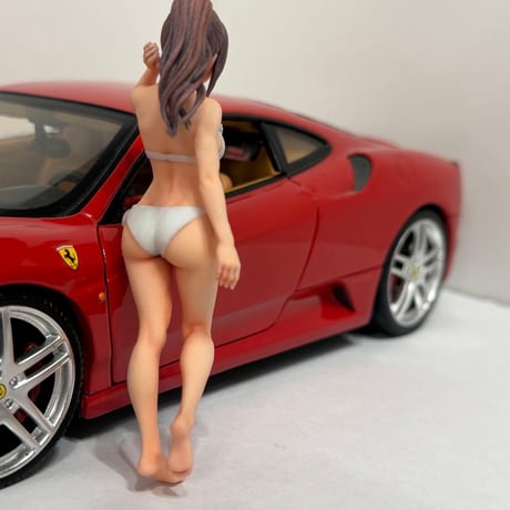 1/18 8001-04 フィギュア　水着　完成品　ミニカーに　1/64より大 リアルフィギュア