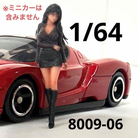1/64 8009-06 フィギュア　ミニカー　トミカに　ジオラマ　ミニチュア　リアルフィギュア　完成品