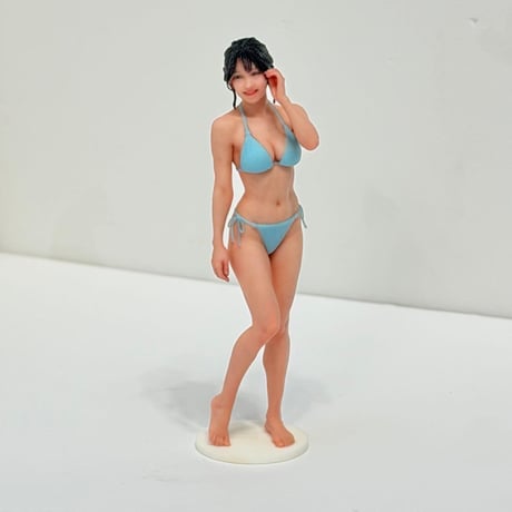 1/18 台付　フィギュア　5435-B 水着　水色　完成品　リアルフィギュア　塗装済み完成品