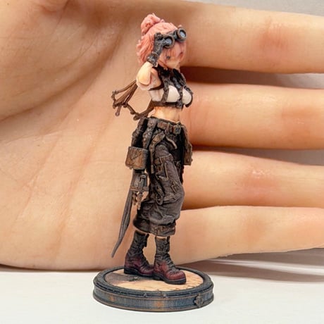 1/24 フィギュア　異世界の女の子　工具屋　スチームパンク　1/64より大　リアルフィギュア　ミニチュアイメージ　ジオラマ