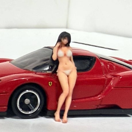 1/64 8009-02w フィギュア　水着　ミニカーに　トミカに　ミニチュア　ミニチュアイメージ　完成品　リアルフィギュア