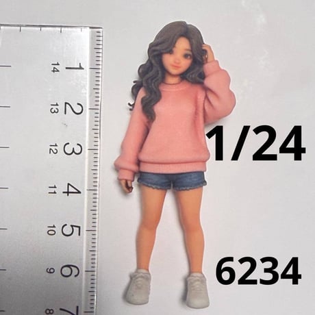 1/24 6234 フィギュア　ミニカーに　完成品　リアルフィギュア　ミニチュアイメージ