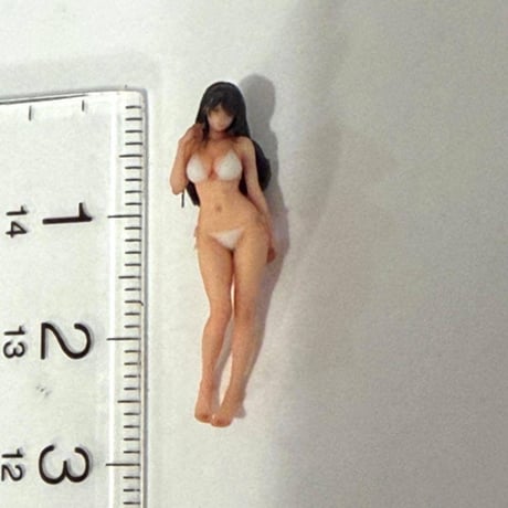 1/64 8009-02w フィギュア　水着　ミニカーに　トミカに　ミニチュア　ミニチュアイメージ　完成品　リアルフィギュア