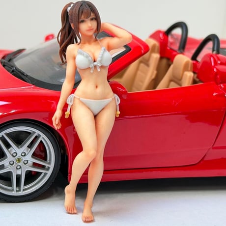 1/24 8001-04 フィギュア　水着　完成品　ミニカーに　ミニチュアイメージ　リアルフィギュア　ミニカーに　ジオラマに
