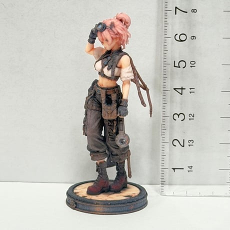 1/24 フィギュア　異世界の女の子　工具屋　スチームパンク　1/64より大　リアルフィギュア　ミニチュアイメージ　ジオラマ