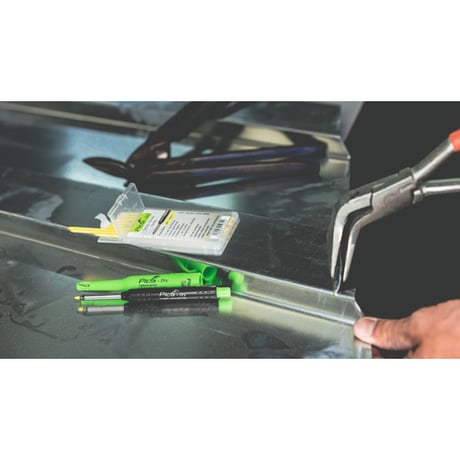 ピカマーカー　建築用シャープペンシルＤｒｙ用替芯　１０本入り　黒２Ｂ　ブリスターパック