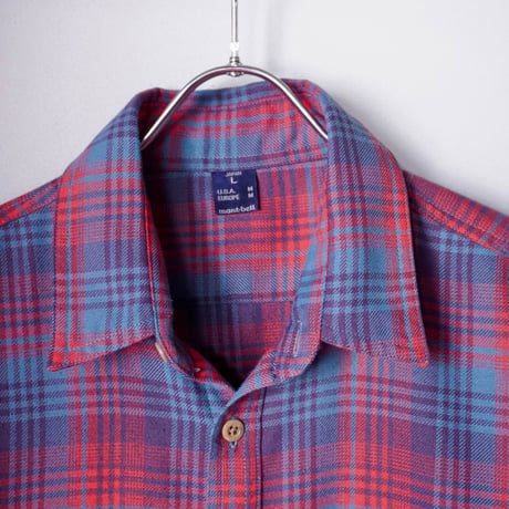 old mont-bell plaid shirt