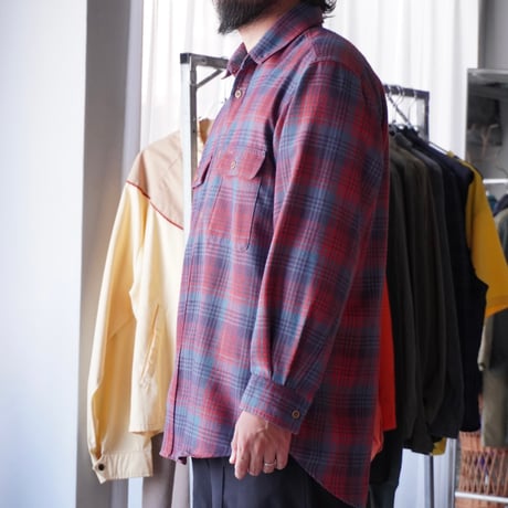 old mont-bell plaid shirt