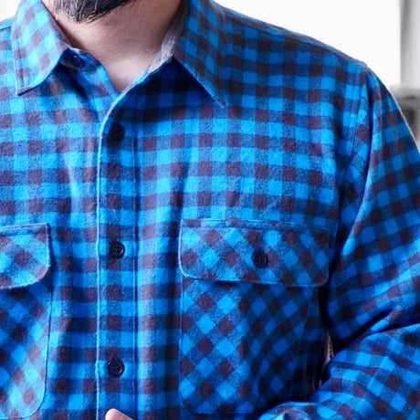 old mont-bell plaid shirt