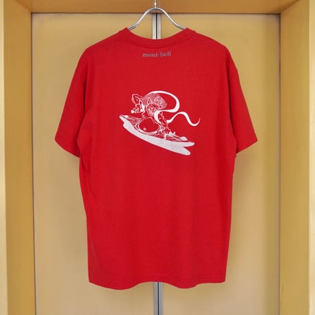 old mont-bell print Tee