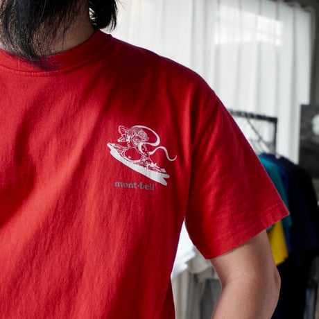 old mont-bell print Tee