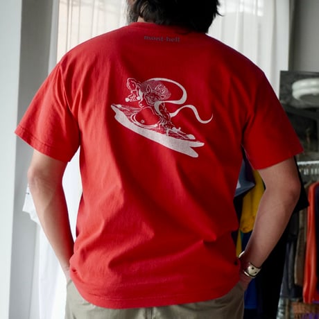 old mont-bell print Tee
