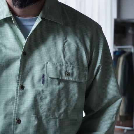 old mont-bell plaid shirt