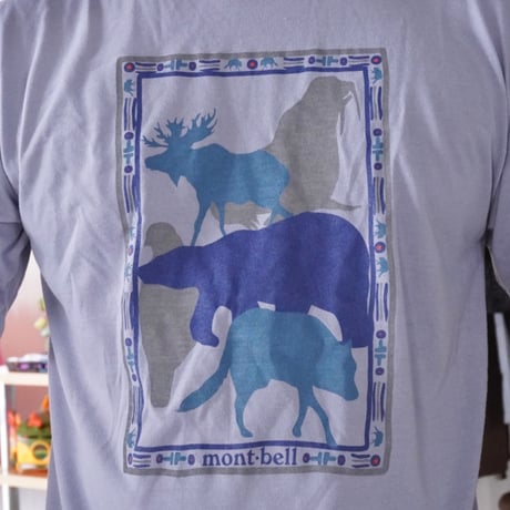old mont-bell print Tee
