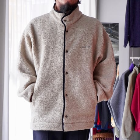 old mont-bell fleece cardigan