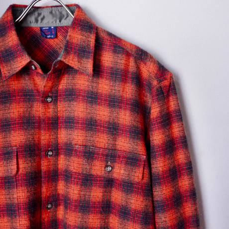 old mont-bell plaid shirt