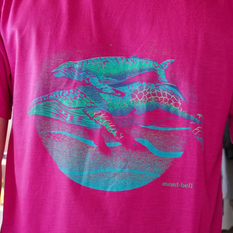 old mont-bell print Tee