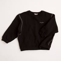 ラスト1【Façade】CHUNKY SWEATSHIRT - BLACK