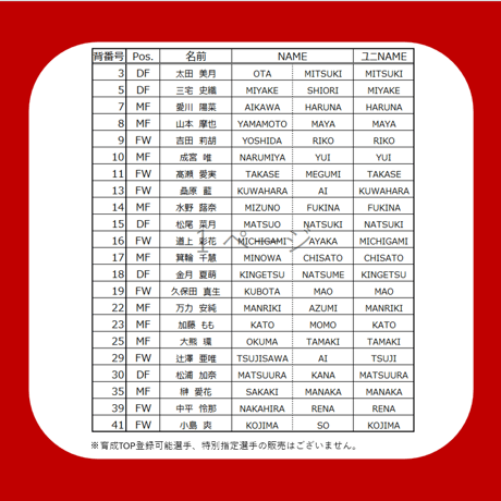 【予約販売】2026/27オーセンティックユニフォーム（1st_FP）背番号・選手ネームあり