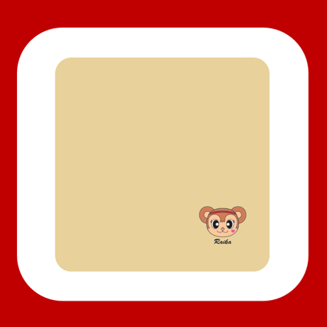 今治タオルハンカチ （らいかちゃん）