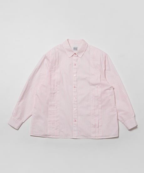 Pleated shirts / pink stripe